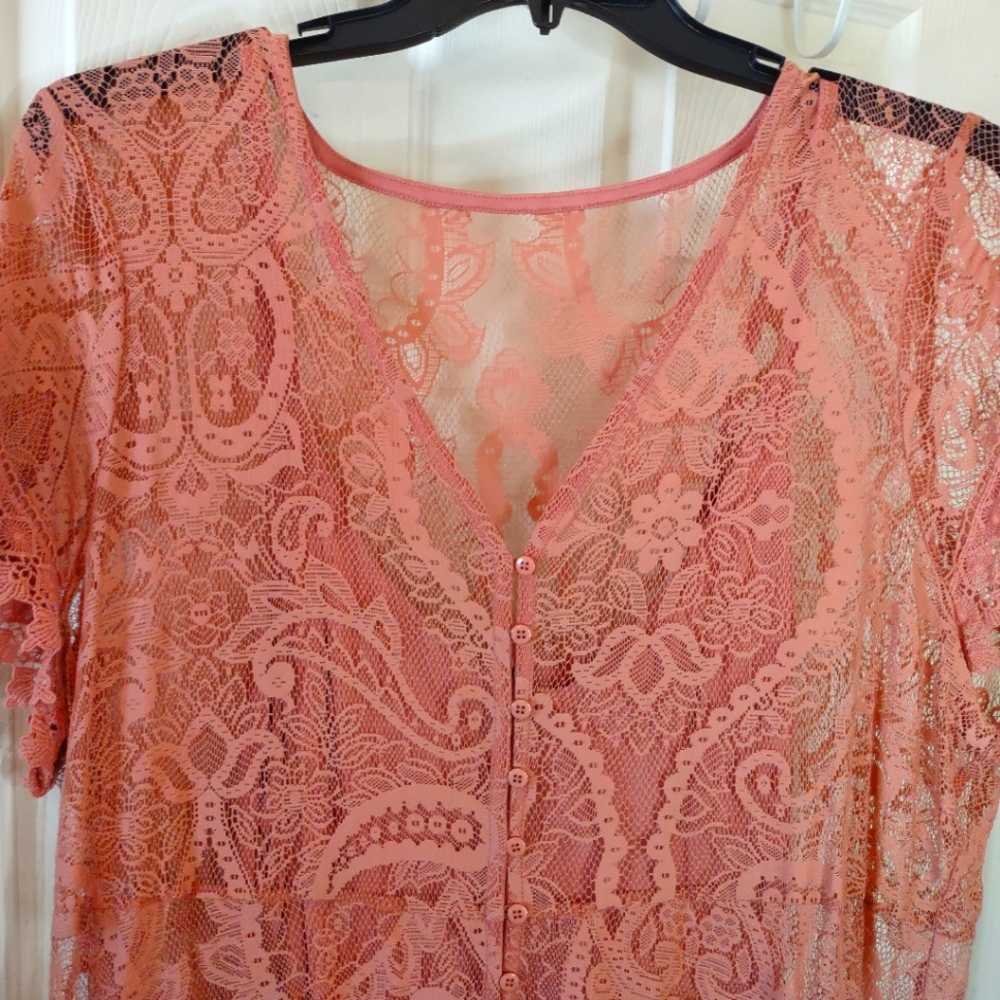 Torrid Short Sleeve Lace Dress